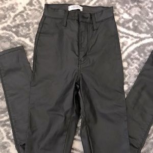 faux leather pants